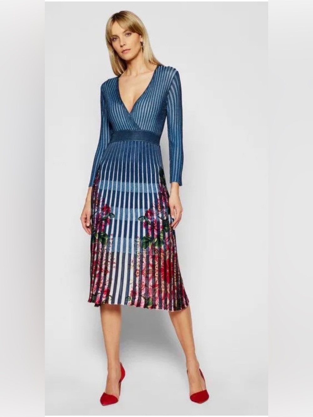 DESIGUAL CLOUD Pleated dress size large
